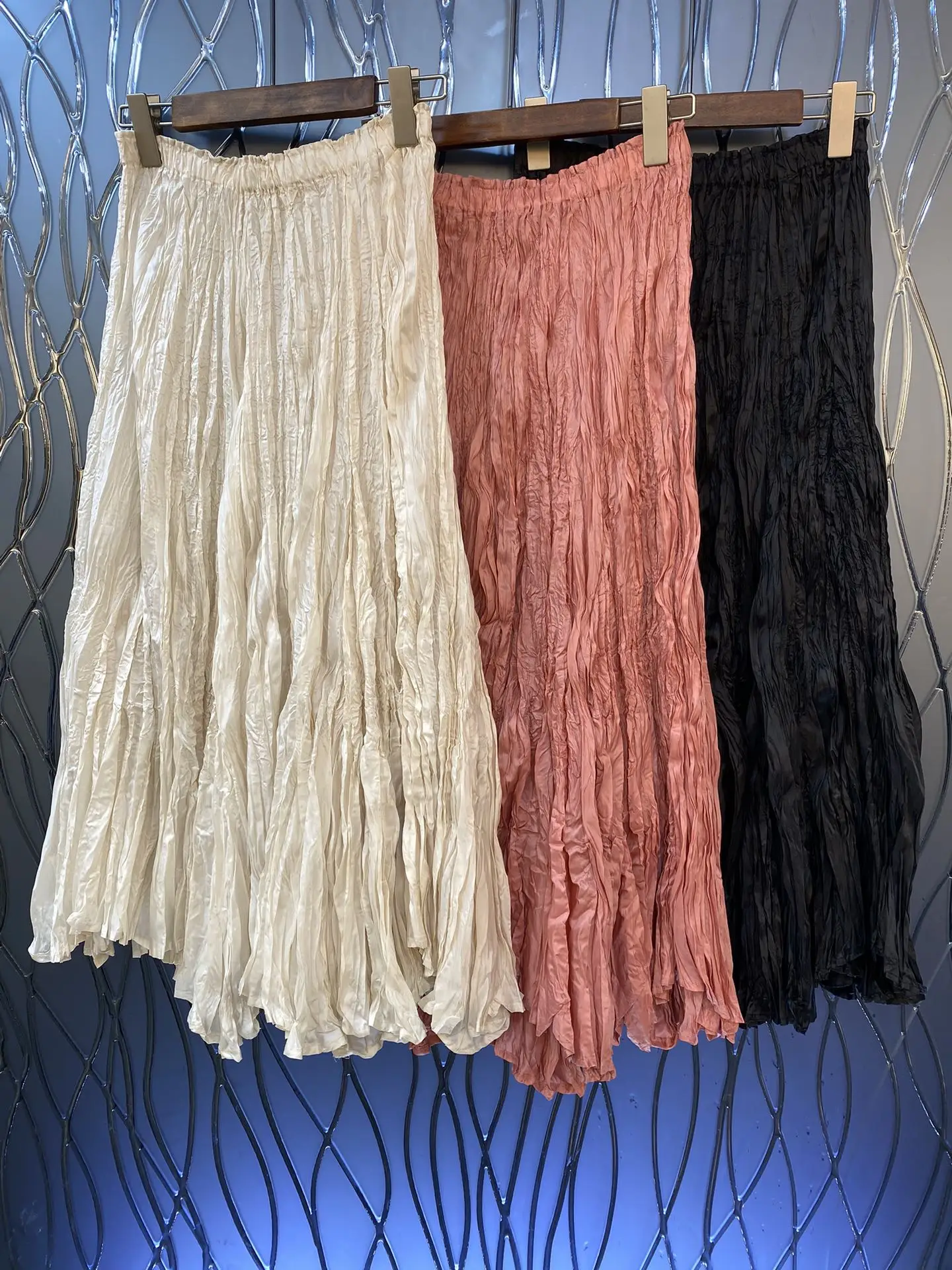 

Новинка Осень-зима 2023 модная женская одежда плиссированная юбка 0802