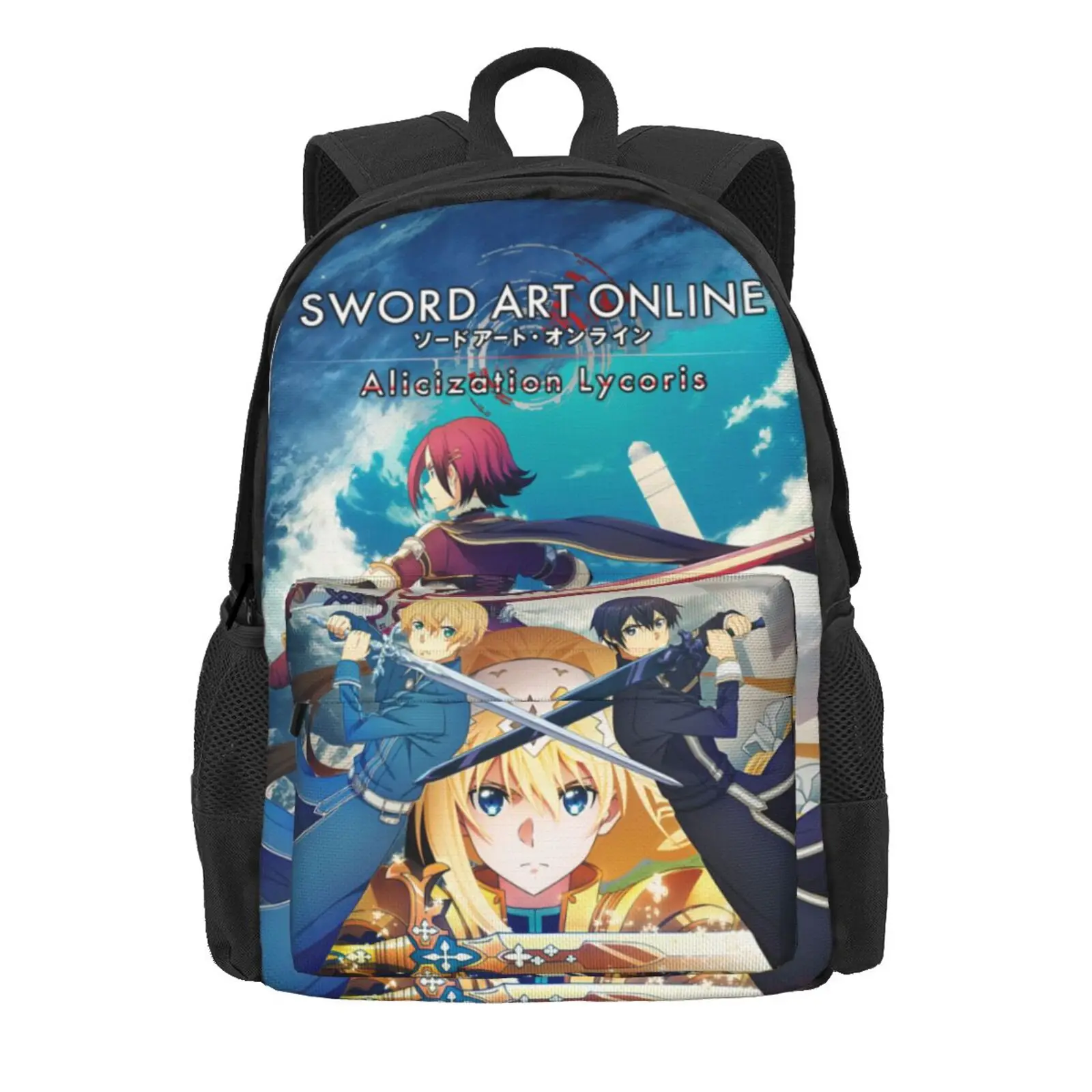 

Sword Art Online 13 school bags Travel Bag Men Handbag Schoolbag Plaid Handbags Rucksack Minibag