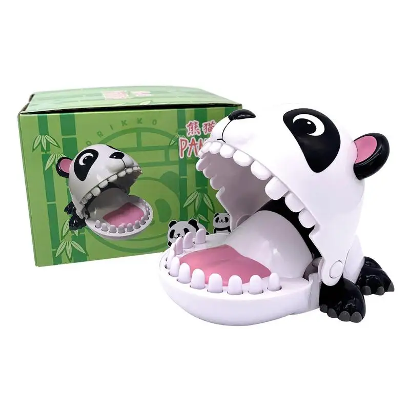 

Кусающая палец игрушка для дантиста в стиле панды, игрушка для зубов, забавная панда, игрушки для вытягивания зубов, игра на удачу