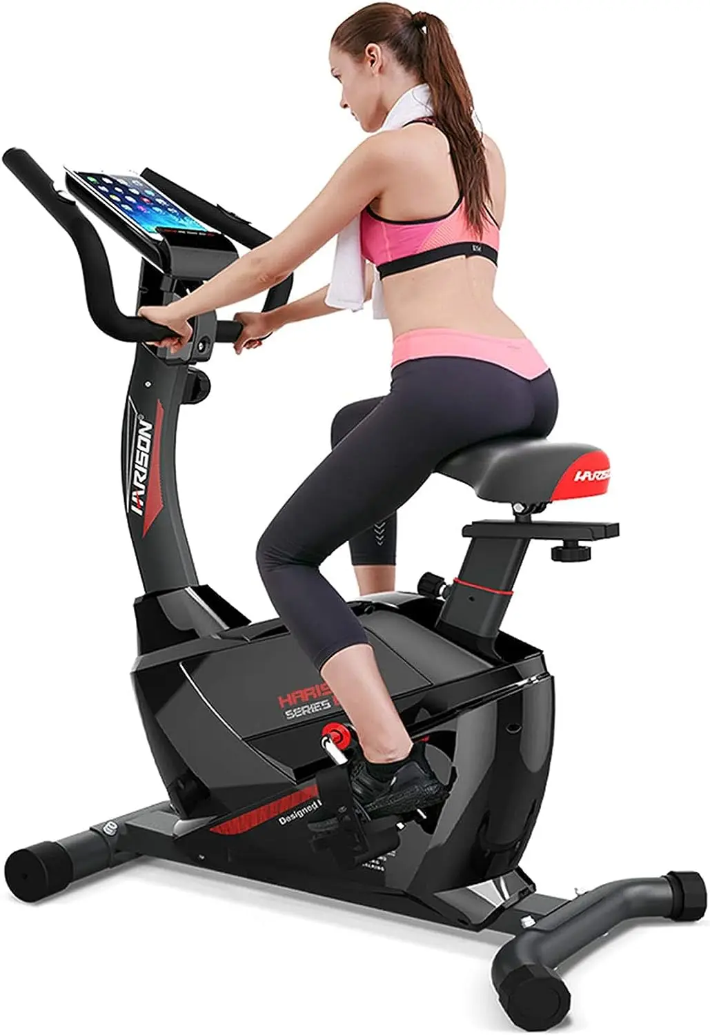 

Exercise Bike Stationary with magnetic Resistance Upright Bike for Home Office Cardio Workout