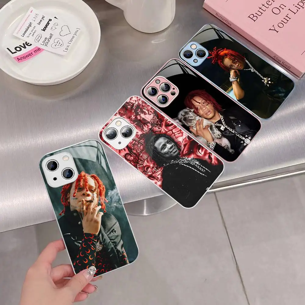 Фото Защитное стекло Rapper T-Trippie R-Redd для Iphone 14 13 12 11 Pro Mini XS MAX 14Plus X XS XR Fundas №3