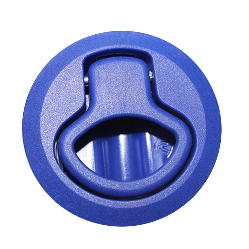 

Plastic Marine Boat Round Deck Lock without Key Flush Pull Slam Latches Lift Ring Handle RV Boat Yacht Hatch Door Lock N1HF