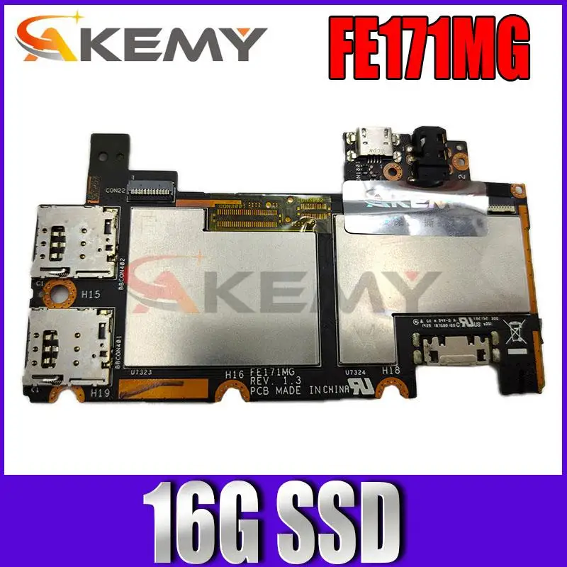 

For Asus Fonepad 7 FE171MG FE171 Tablets Laptop motherboard Mainboard logic board W/16G SSD