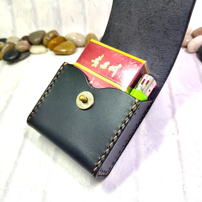 Blongk портсигар ручной работы поясная сумка кожаная оболочка кобура для зажигалки