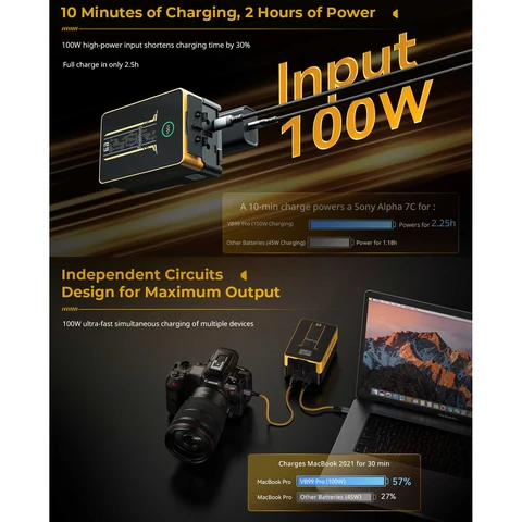 EACHSHOT VB99 Pro (BumbleBee Edition) Аккумулятор 100Вт