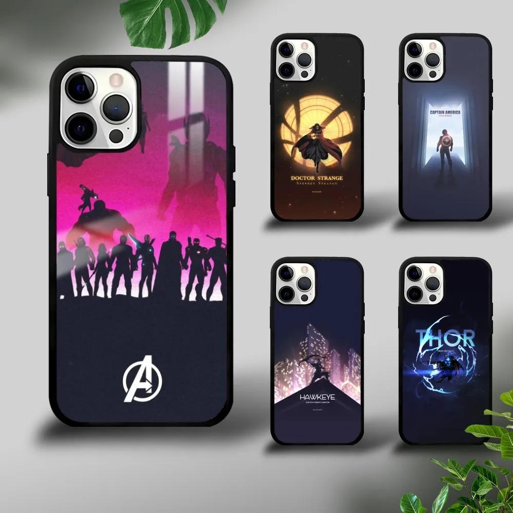 Avengers Iron Man Thor Phone Case For iPhone 16 15 14 13 12 11 Pro Xs Max Mini Plus Celulares Hard Funda Dropshipping