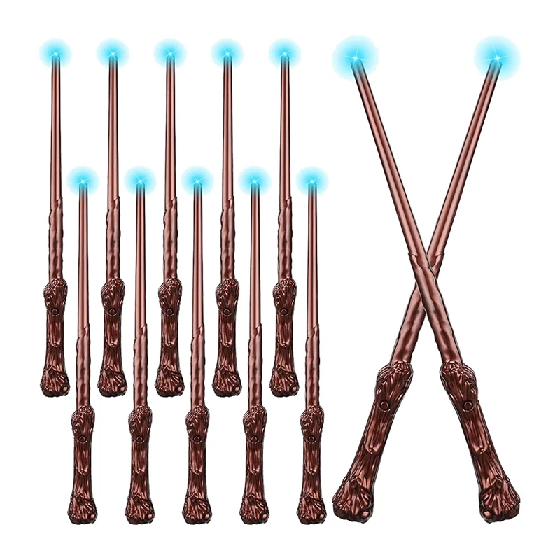 

10 Pieces Light Up Wizard Wands Sound Illuminating Toy Wand Witch Wand For Kids Gifts Cosplay Party Costume