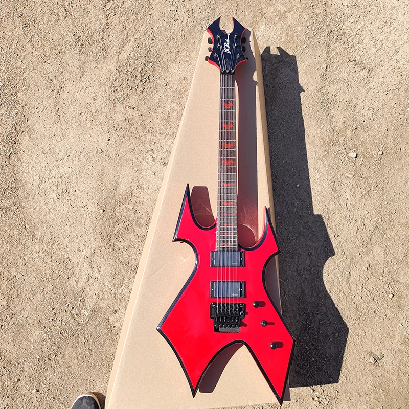 Аналогичная B.O.C. Богатая красная Кленовая верхняя форма электрической гитары.