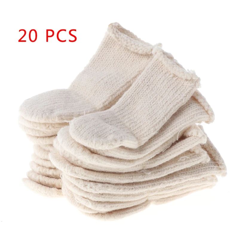 

918A Cotton Finger Guards Cots Avoid Protection Prints Clean Polish Craft Tool 20Pcs