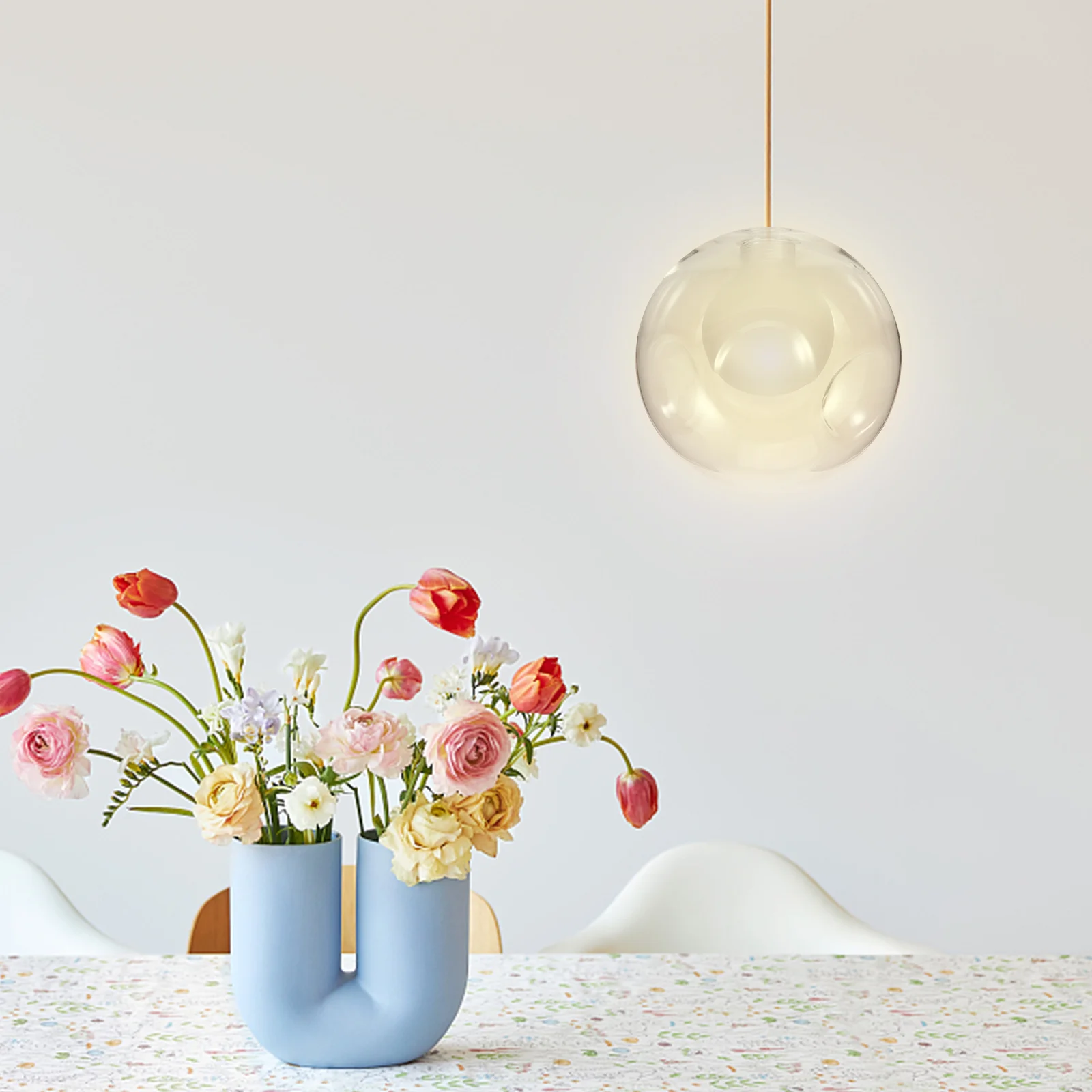 

Glass Lamp Shade G9 Base Decorative Lampshade 150mm Ceiling Lamp Shade Supply