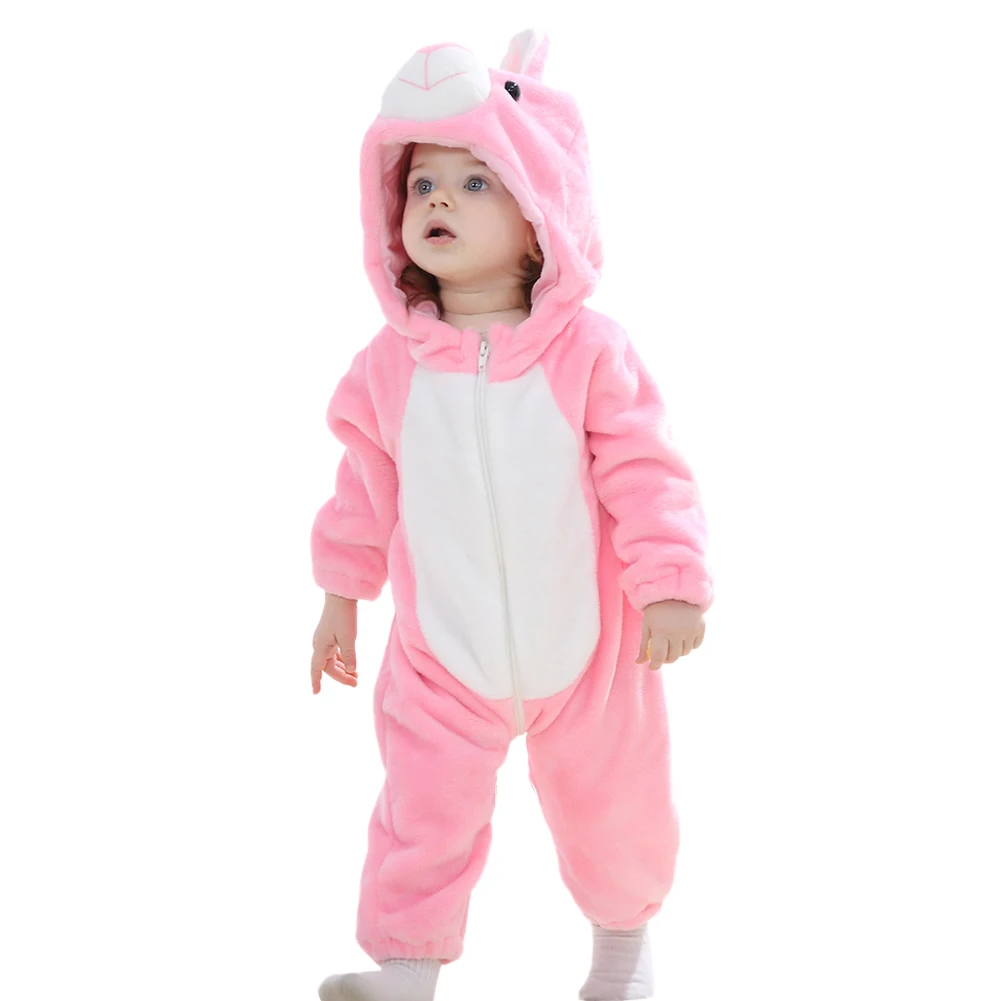 

Детский фланелевый комбинезон на молнии, с капюшоном