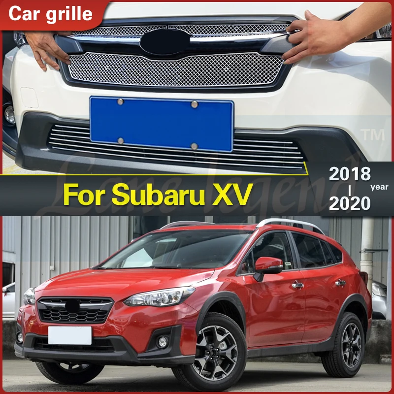 Решетка для гриля Subaru XV 2018 2019 2020 передняя решетка гонок обшивка сетка из