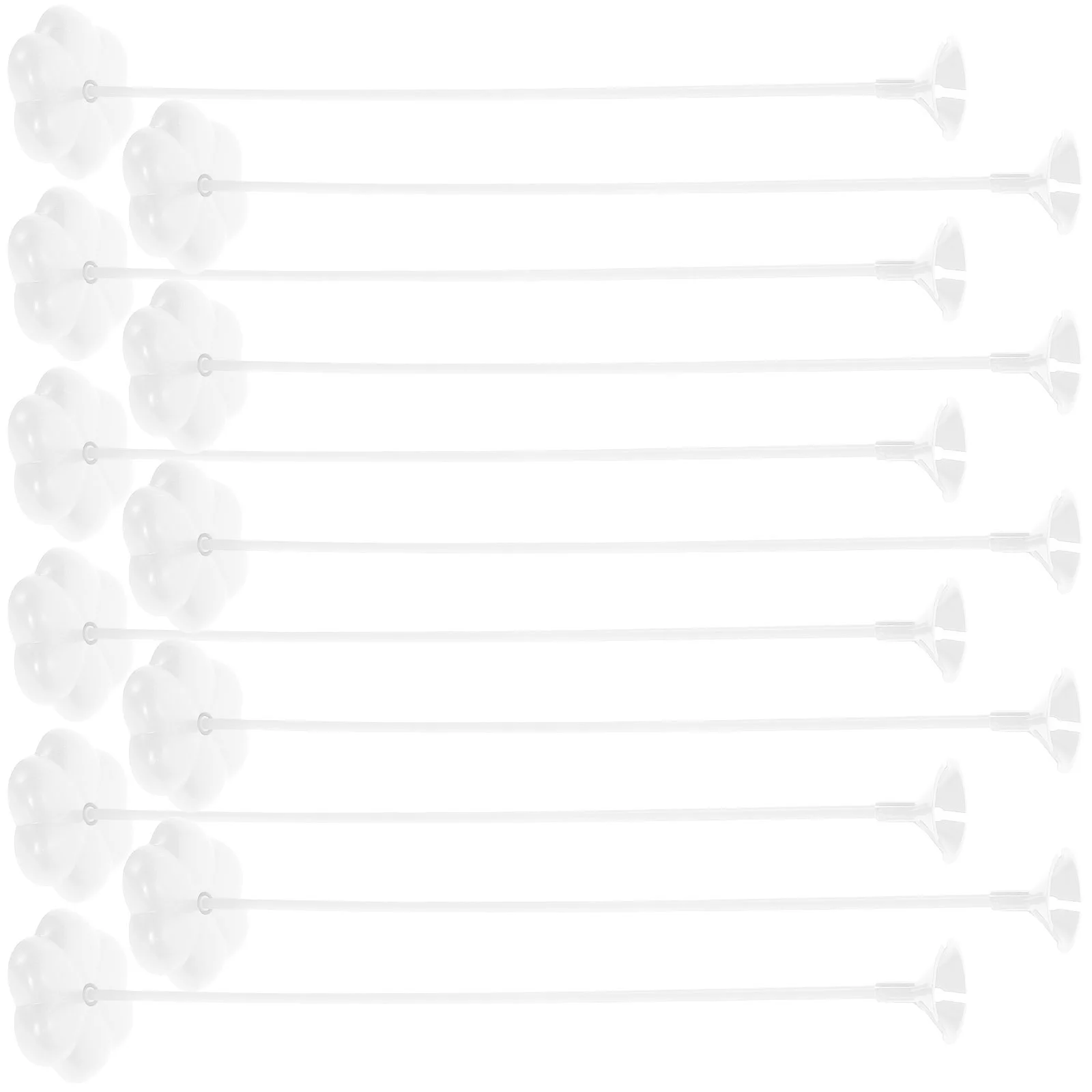 

50pcs Plastic Balloon Holder Reusable Party Balloon Stick with Base for Wedding Birthday