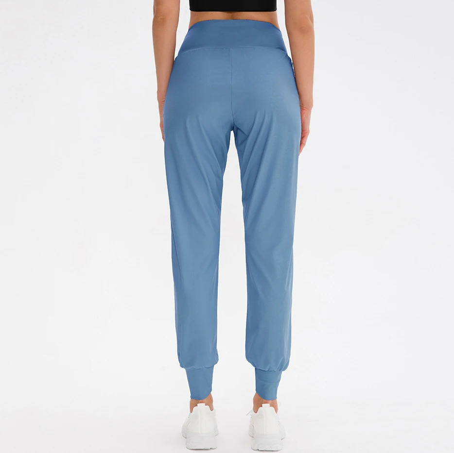 2022 New Women's Yoga Pants High Waisted Sweatpants with Pockets Tapered Casual Lounge Jogger Pants Loose Track Cuff Leggings