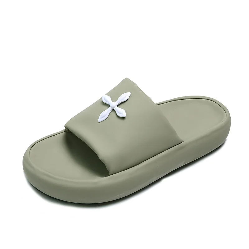 2023 Summer Slippers for Women Men's Indoor Slippers EVA Thick Soled Sandals Soft Non Slip Home Flip Flops Beach Bathroom Shoes