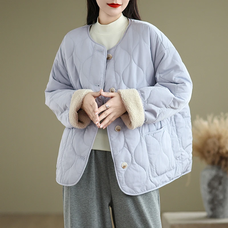 Легкий пуховик с хлопковой подкладкой женская осенне-зимняя бейсбольная форма