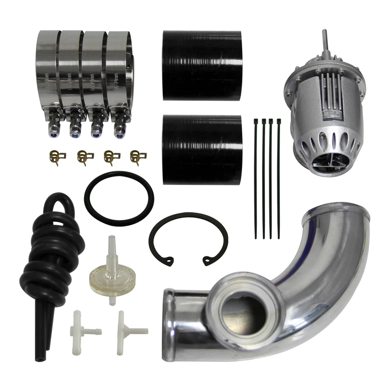 

Uinversal SQV Blow Off Valve BOV IV 4+60mm 90 degree Flange Pipe +Silicone Hose