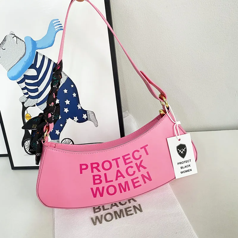 

Женская сумка с надписью и защитой, черный женский кошелек, известный дизайн 2022, роскошная брендовая сумка на плечо, кошелек, сумка через пле...