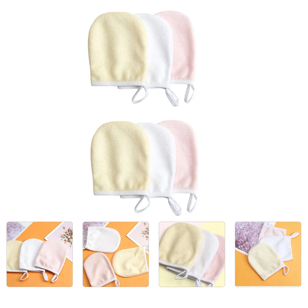 

Makeup Pads Remover Facial Cleansing Puff Cleaning Gloves Reusable Cotton Towel Face Microfiber Removal Towelsmitt Exfoliating