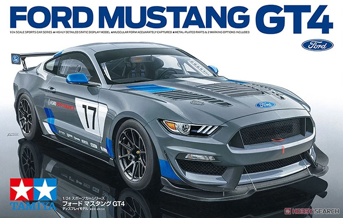 Оригинальная Сборная модель автомобиля TAMIYA 1/24 для Ford Mustang GT4, набор статических моделей, игрушка 24354