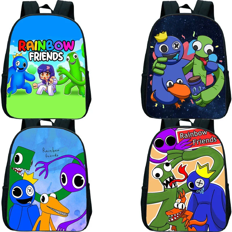

Funny Game Rainbow Friends Backpack Kindergarten Bag Boys Girls Cartoon School Bags Children Rucksack Kids Mini Knapsack Mochila