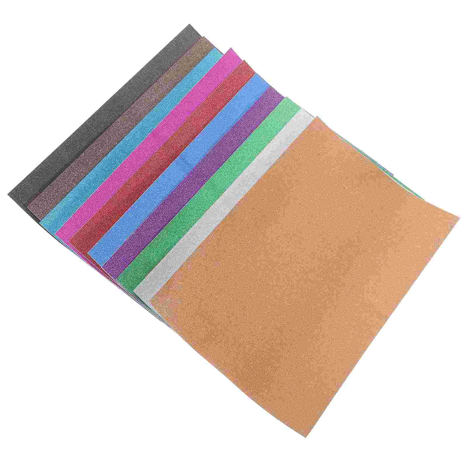 

20 Sheets Shimmer Cardstock Glitter Cardstock Paper A4 Glitter Paper Gold Powder Paper