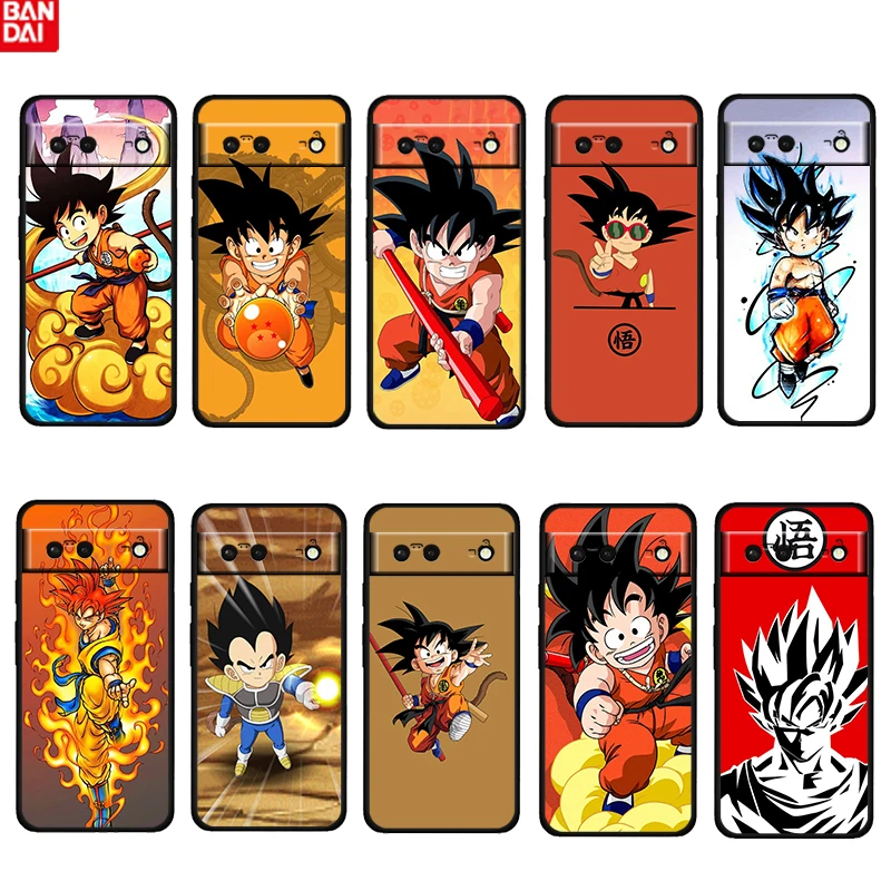 

Anime Dragon Ball Logo Shockproof Cover For Google Pixel 6 6A 5 4 5A 4A XL Pro 5G TPU Soft Black Phone Case Fundas Cover Coque