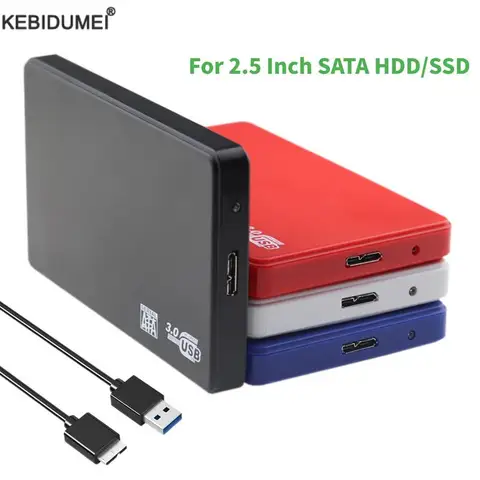 Корпус для жесткого диска 2,5 дюйма kebidumei Hard Drive Disk Cases  SATA-USB3.0