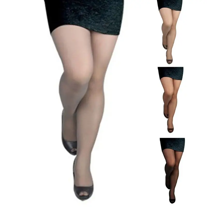 

Women Size 15D High Stretch Pantyhose High Waist Summer Ultra Thin Sheer Ti L21E