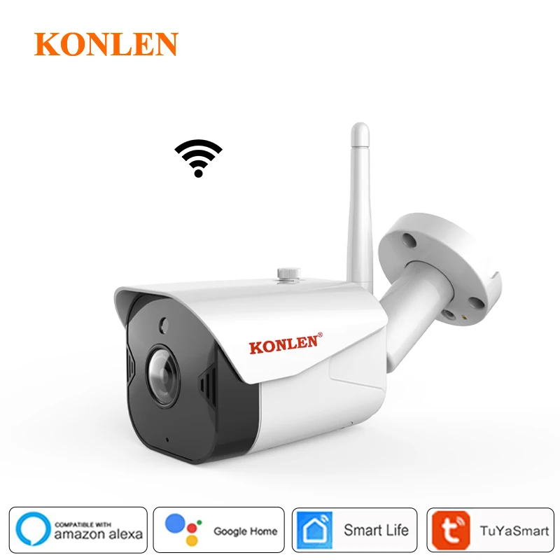 

Беспроводная IP-камера видеонаблюдения KONLEN WIFI Tuya Smart Life 1080P HD 2 МП