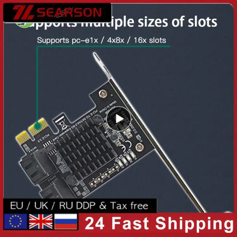 

Supports 4 Sata 4-port 6g Adapter Card Support Ahci1.0 Mode 6gbps Pci-e Gen3 To Sata3.0 Expansion Card Expansion Ipfs Hard Disk
