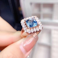 meibapj square london blue topaz ring for women real 925 sterling silver fine wedding jewelry