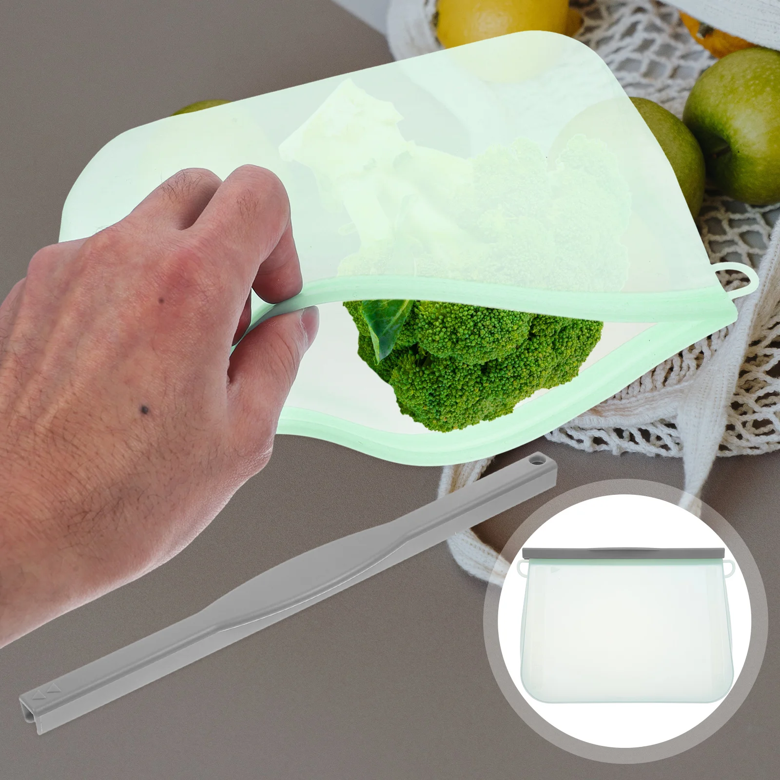 

Силиконовый Пакет для хранения, пакеты для закусок, Детские Силиконовые пакеты, контейнер для сохранения овощей, силиконовый Пакет для маки...