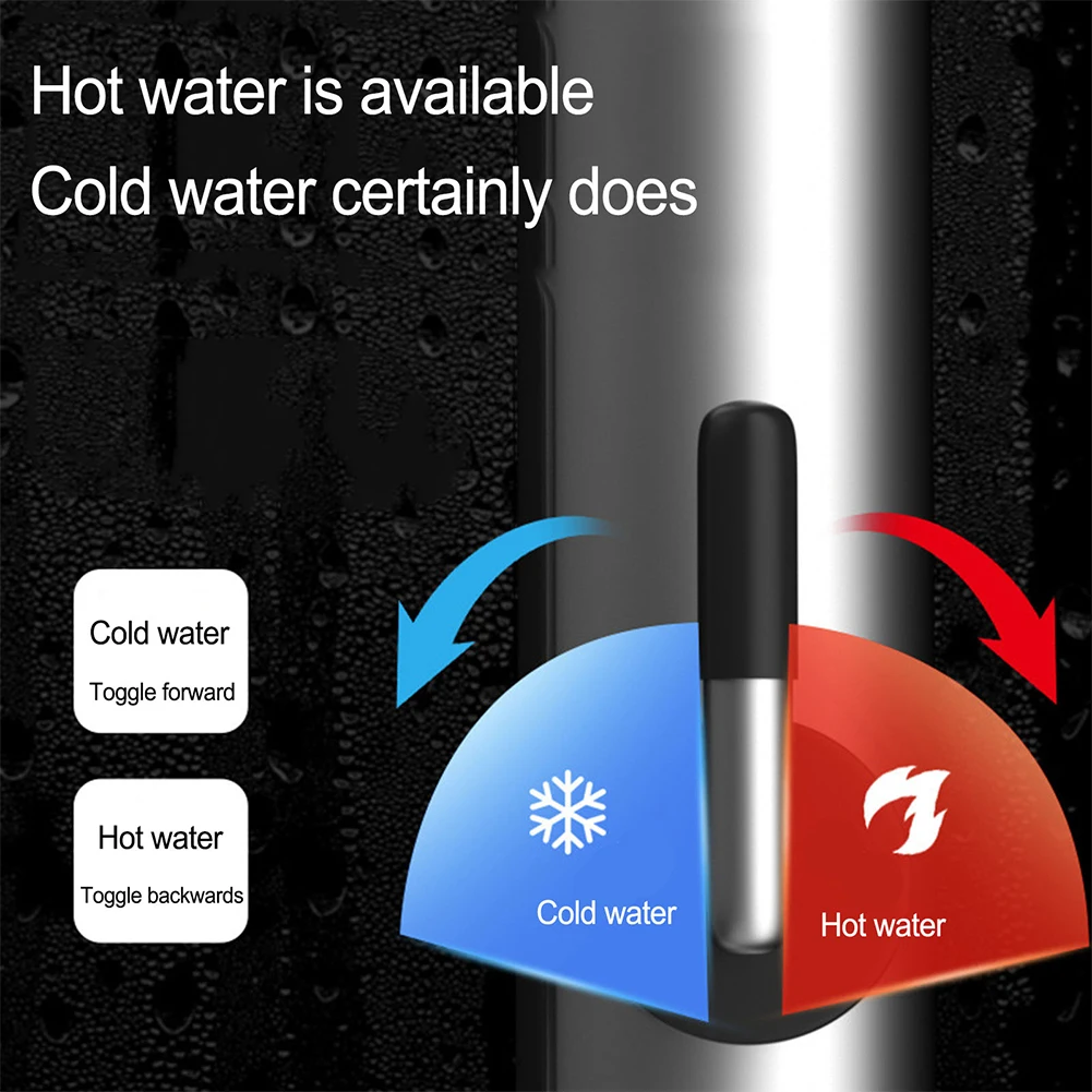 

3000W Electric Faucet Tap Instant Hot Water Heater LED Display Stainless Steel Surface Easy Install Kitchen Use