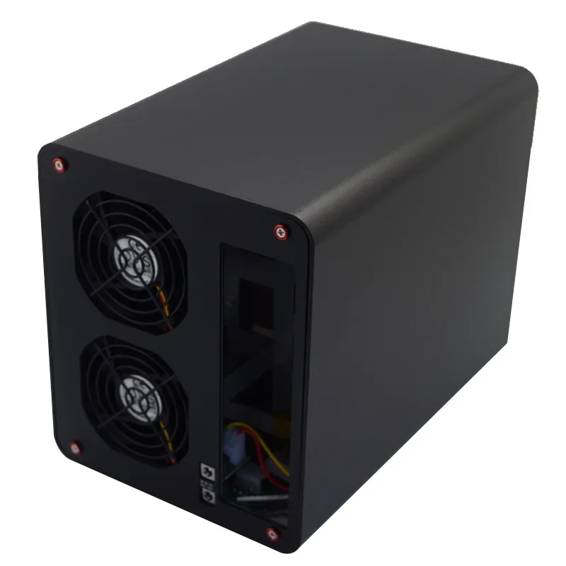 Фото Корпус RGeek 5 Bay Hot Swap из алюминия для мини-ПК ITX, облачного хранилища NAS, сервера для хранения HDD №4