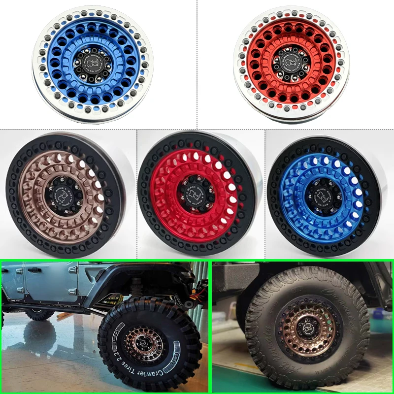 2 пары металлических ступиц колеса дюйма для 1/10 RC гусеничного автомобиля Traxxas YIKONG