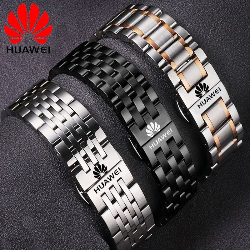 

20mm 22mm Huawei Stainless Steel Strap for Huawei Watch GT3 46mm 42mm Gt3 pro /GT Runner/GT2 GT 2Pro GT2e Replacement Watchband