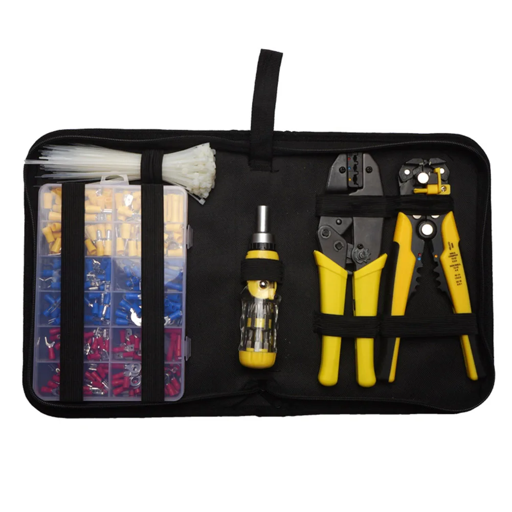 

Wire Cable Tube Crimping Tools Terminal Crimping Tool Set with Tool kit