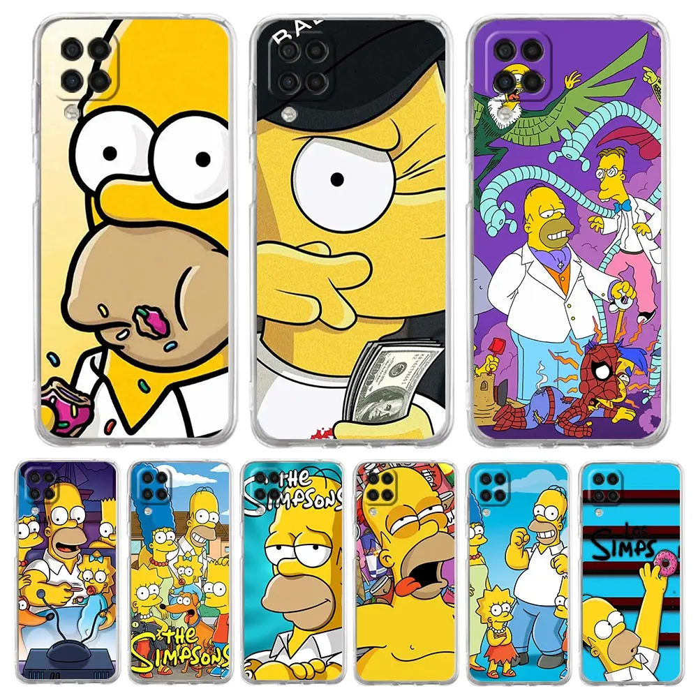 

Disney Cartoon Simpsons Phone Case For Samsung Galaxy A51 A71 A21S A12 A11 A31 A41 A52S A32 A01 A03S A13 A22 5G Soft Clear Cover