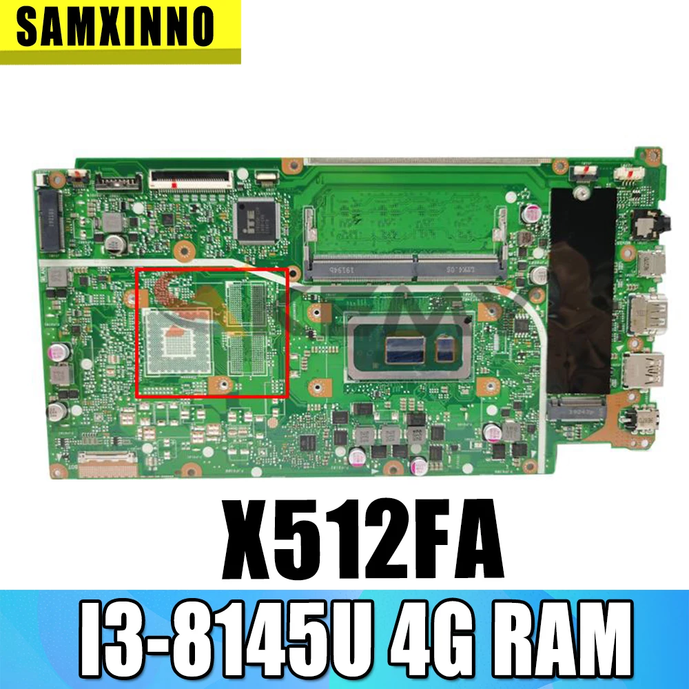 

Akemy для ASUS VivoBook 15 X512FA X512FF X512FL X512FB X512F F512FA A512F Laotop материнская плата X512FA материнская плата W/ I3-8145U 4G RAM