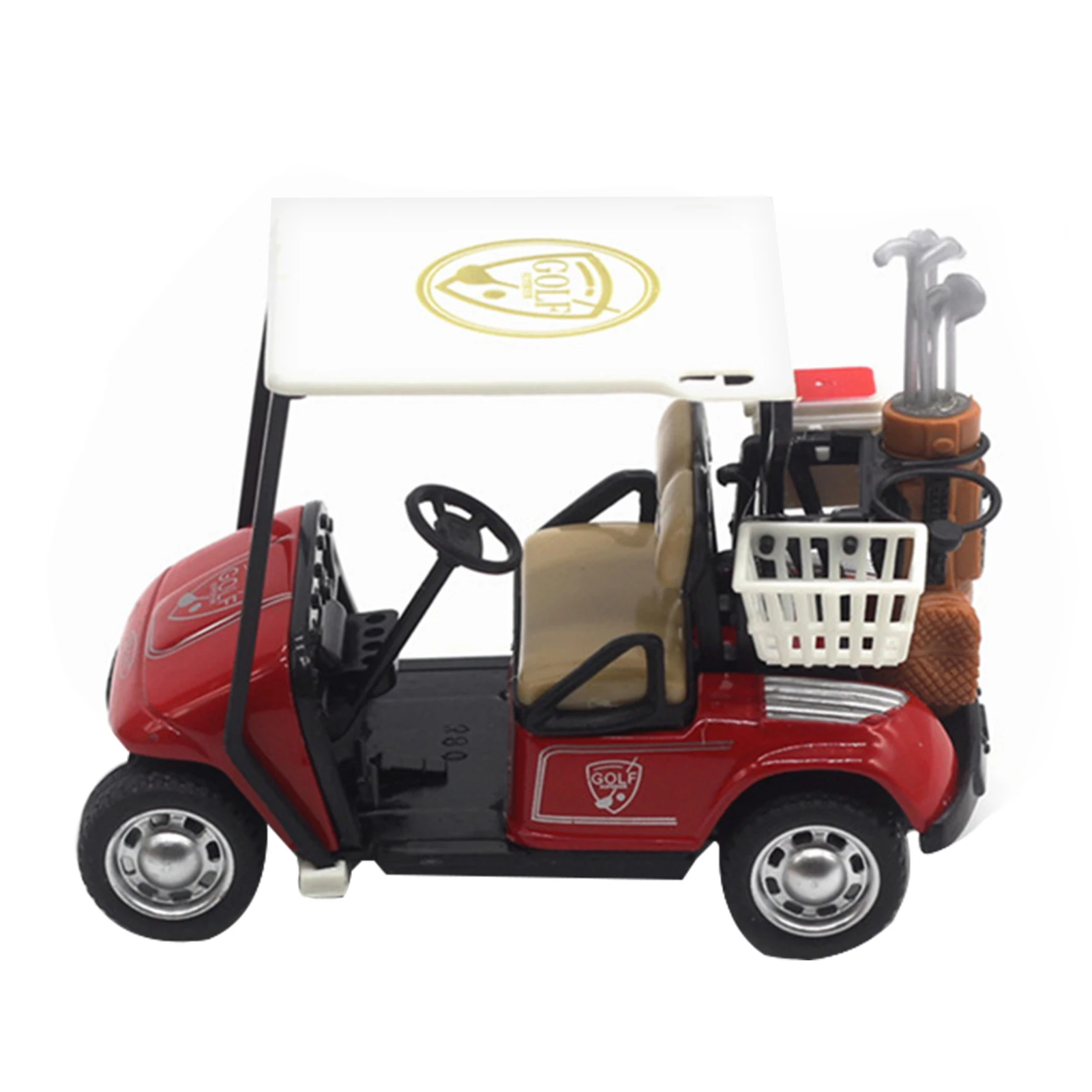 

Модель мини-гольфа, литая металлическая тележка для гольфа, игрушки для гольфа, масштаб 1:36, модель автомобиля для детей, подарок для мальчик...