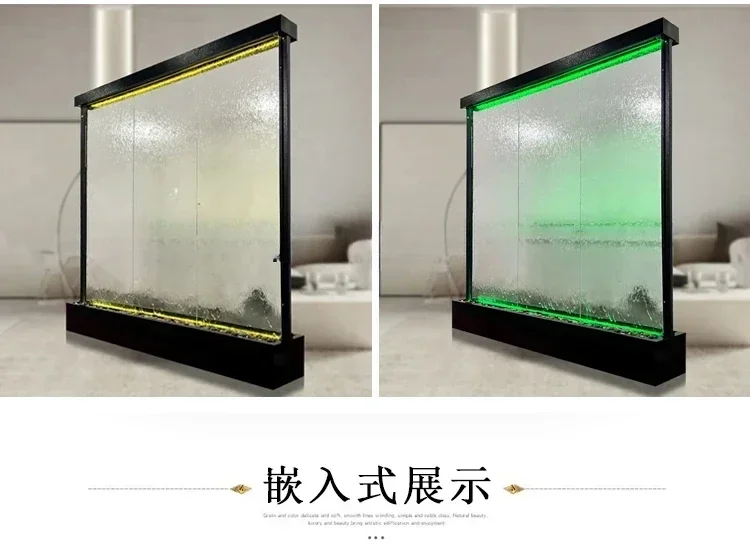 Стеклянная занавеска для воды настенный фонтан комнатные разделительные экраны