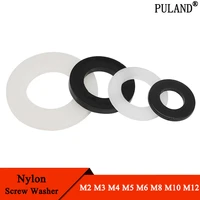 50100500pcs nylon screw washer m2 m3 m4 m5 m6 m8 m10 m12 plastic seal spacer plated flat insulation plain round o ring gasket
