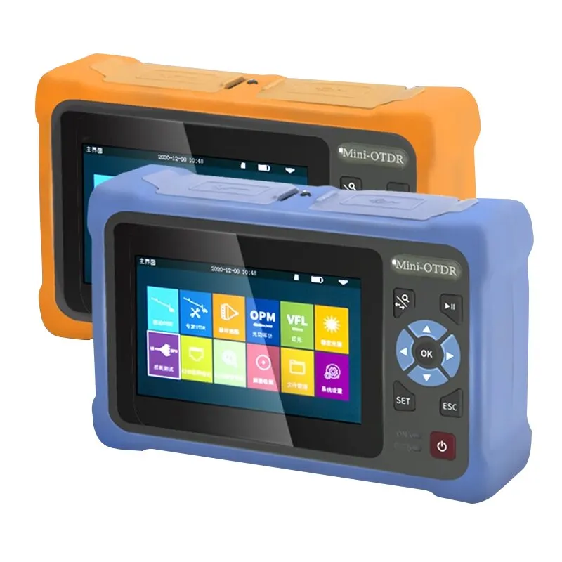 

BYXGD Handheld Fiber Optic Reflectometer Touch Screen VFL OLS OPM Event Map Ethernet Cable Tester 12 In 1Mini OTDR