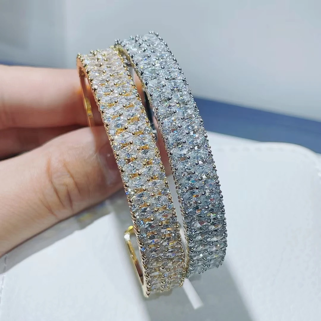 

Модный роскошный круглый браслет и браслет с фианитами в форме капли воды, новинка, трендовые Брендовые женские ювелирные изделия для свадебвечерние жеств и вечеринок