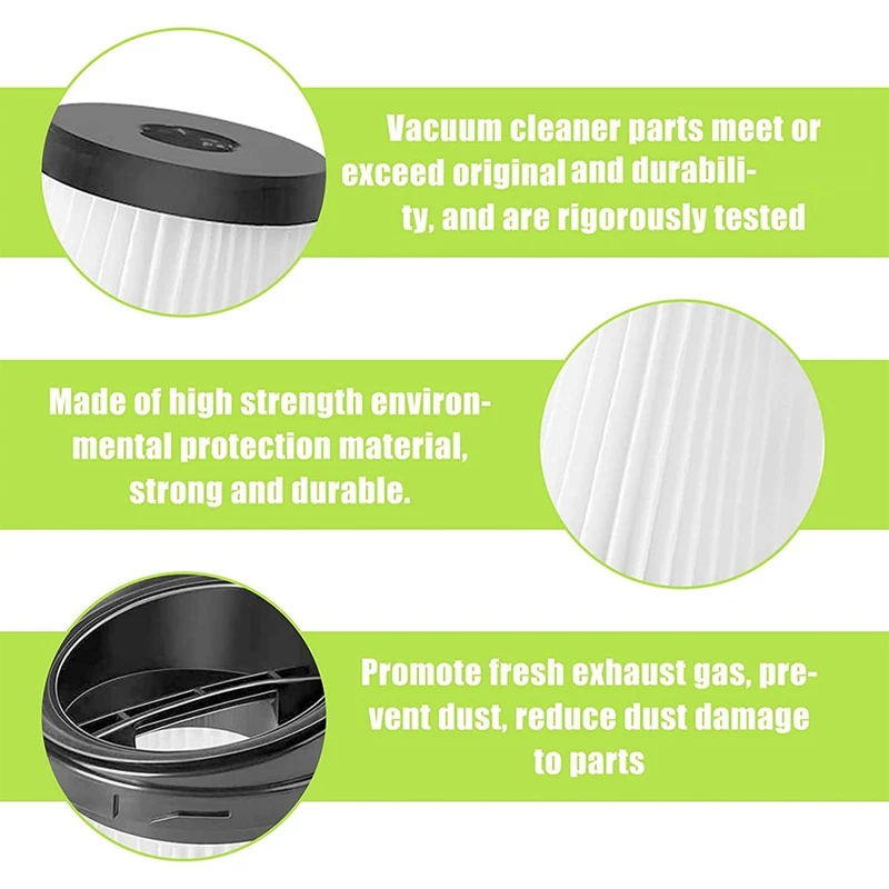 8 фильтров для ручного пылесоса Grundig Vch 9629 9630 9631 фильтр с чистящей щеткой