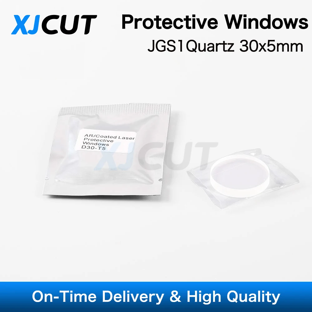 

100Pcs/lot Protective Lens/Windows JGS1 Quartz 30*5mm 1064nm For WSX Precitec raytools Fiber Laser Cutting Machines