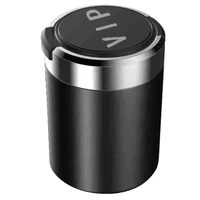 compact smokeless ashtray detachable car cigarette ashtray with led light car trash can for most car cup holder
