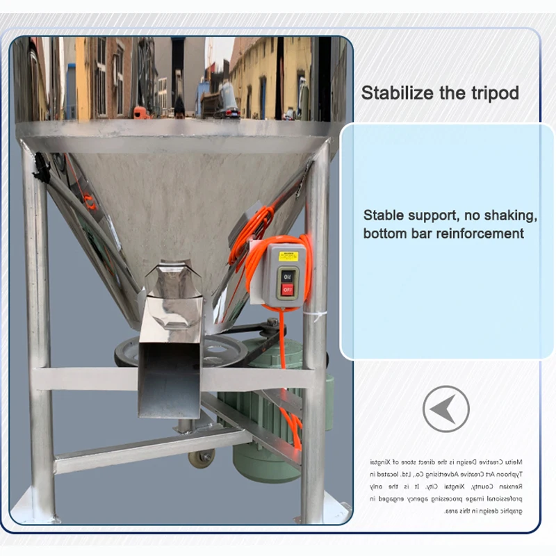 100 см пластиковый блендер для гранул из нержавеющей стали небольшой миксер