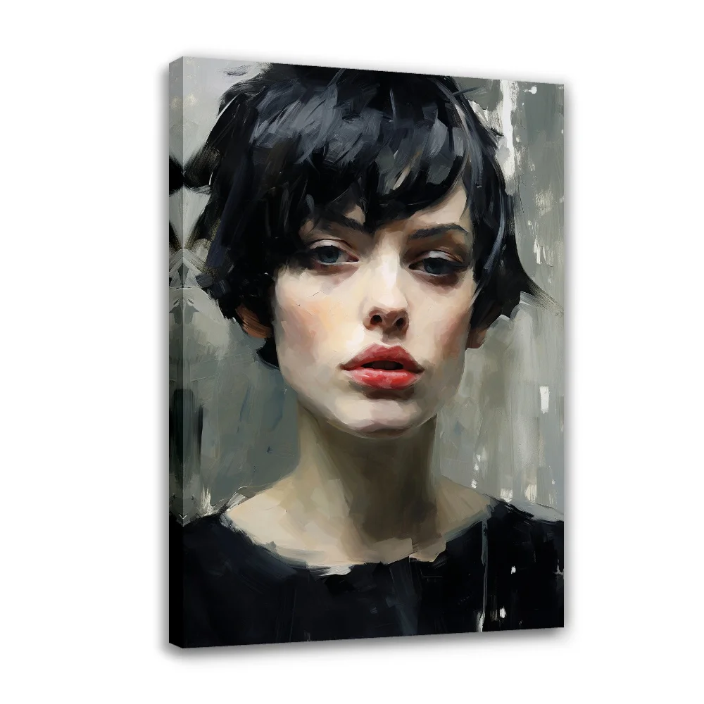 

Forbeauty Temperament Woman Spray Printing Canvas Painting Waterproof And Block Wall Art Oil Paintings Poster For Home Decor